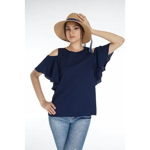 Foto Produk Oriana Top Navy - Biru, L dari Voerin Official