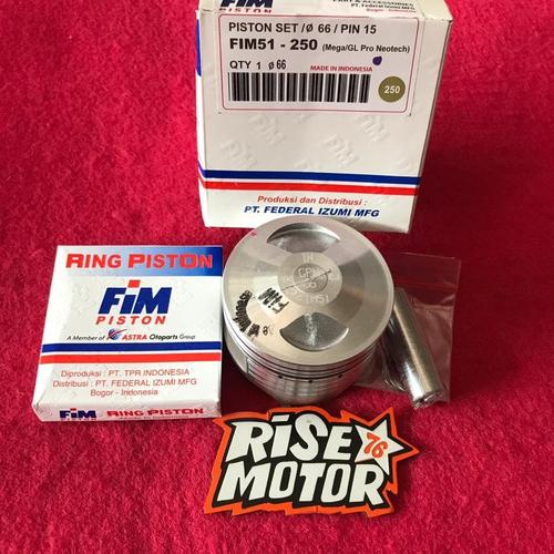 Foto Produk Piston Fim 66 pen 15 dome dari risemotor