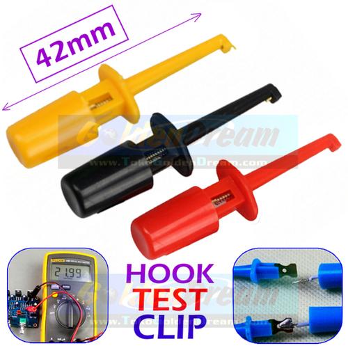 Foto Produk 42mm Hook Clip Test Klip Penjepit Connector Jepitan Kail Pengait IC - Merah dari VISITEK