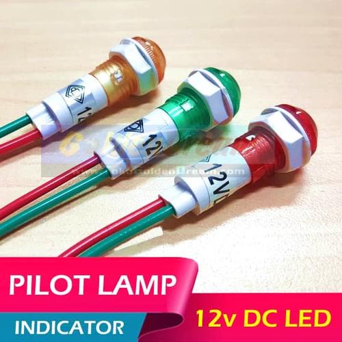 Foto Produk LED Indicator 12v DC Pilot Lamp Light M10 Lampu Indikator Sinyal M10 - Hijau muda dari VISITEK