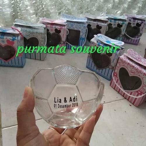 Foto Produk souvernir mangkok bola/souvenir pernikahan dari purmata souvenir