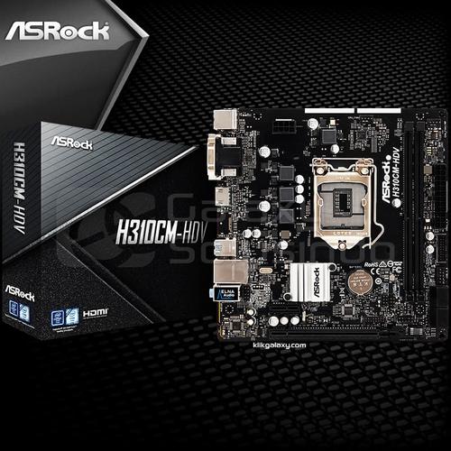 Foto Produk Motherboard Intel Asrock H310CM-HDV (LGA 1151, H310, DDR4) Coffeelake dari MOBA GAMERS