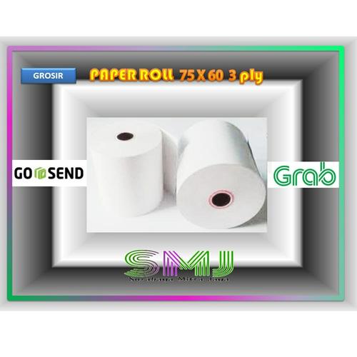 Gambar Kertas Roll / Kertas Struk Kasir NCR 75 x 60 3 ply dari Surabaya Mitra Jaya Kota Surabaya Tokopedia
