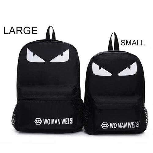 Foto Produk Tas Ransel Oxford Anak Kuliah Tas Anak Import Murah AC 17 Large - Hitam Monster dari ParagonJaya