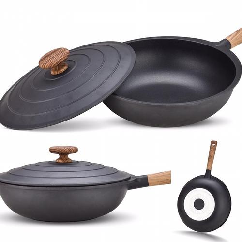 Foto Produk *BLACK Wok 30cm* Signora dari Mina Kitchen Tools