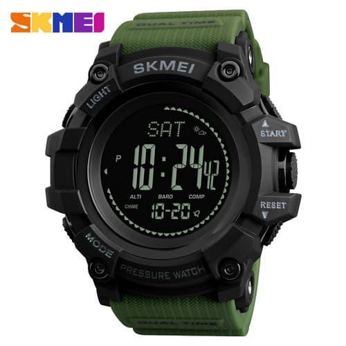 Gambar Jam Tangan Pria Digital SKMEI 1358 ARMYGREEN Water Resistant 50M dari SKMEI OFFICIAL STORE Kab. Tangerang Tokopedia