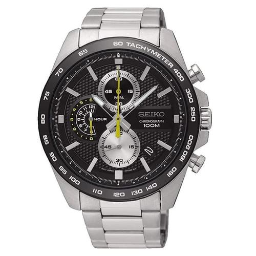 Jual Seiko Chronograph SSB261P1 Black 