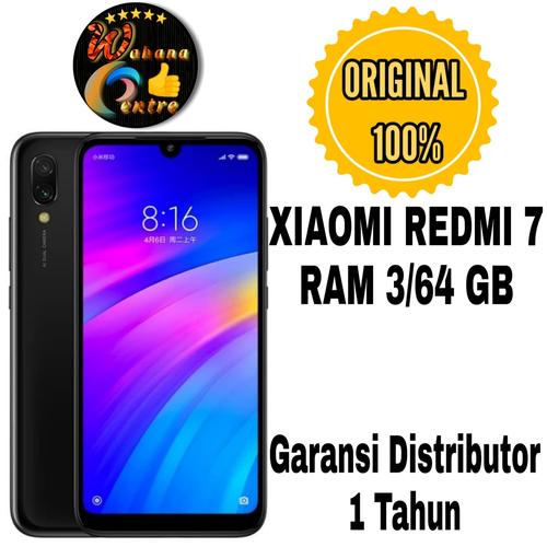 HP XIAOMI REDMI [3/64 GB] RAM 3GB ROM 64GB GARANSI DISTRIBUTOR Biru  di Wahana Centre Tokopedia