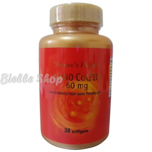 Foto Produk Nature's Health Nano CoQ10 60mg - 30 Softgel - Vitamin Antioksidan dari Bielle's Shop