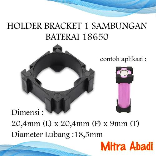 Foto Produk Holder Bracket 1 Sambungan Batre/Baterai 18650 dari Toko Mitra Abadi