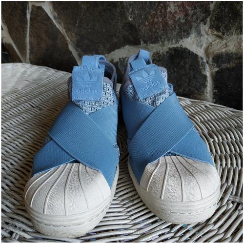 light blue slip on
