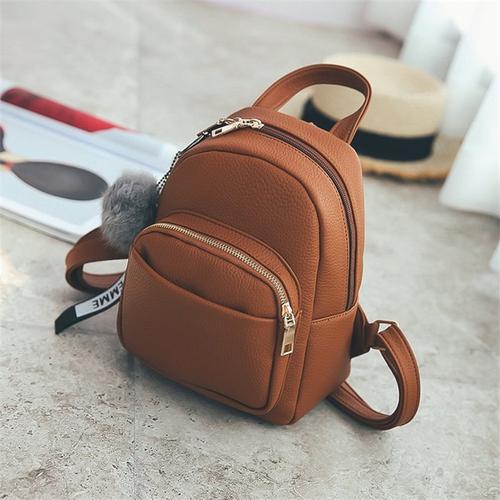 fuzzy backpack purse