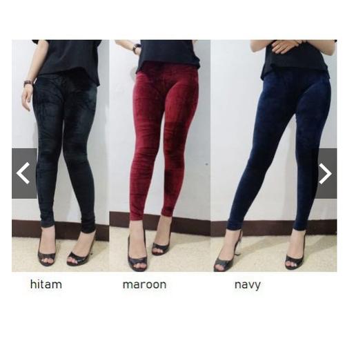 Celana BLUDRU POLOS IMPORT CELANA WANITA LEGGING BELUDRU Maroon di Xuping  Galery Tokopedia