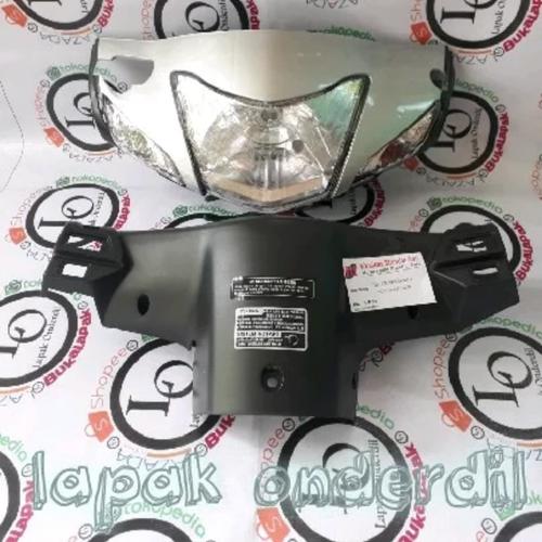 Foto Produk batok kepala depan belakang supra fit new plus sen reflektor silver dari ONDERDIL MOTOR PEDIA
