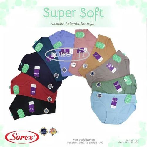 Foto Produk Celana Dalam Mini Sorex Super Soft Cotton 7521 M/L/XL/XXL (6 Pcs) dari Toko JT