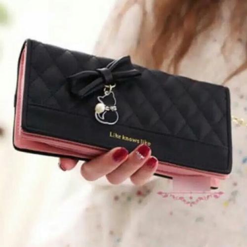 Jual Dompet Wanita Panjang Hitam Kab Cirebon Gemini83 Tokopedia