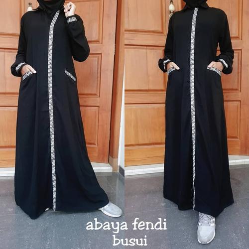 Foto Produk Abaya Gamis Bordir Fendi Busui Dress Muslim Fashion Style - DABShop dari DABS'hop