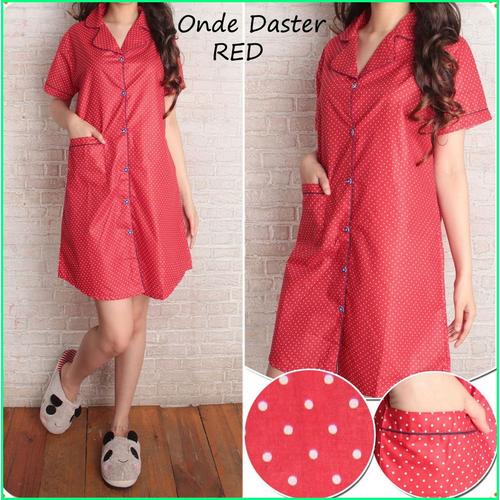 Foto Produk BAJU TIDUR PIYAMA BEST SELLING! MOTIF POLKADOT RED / KAIN LIMITED dari bajutidur71