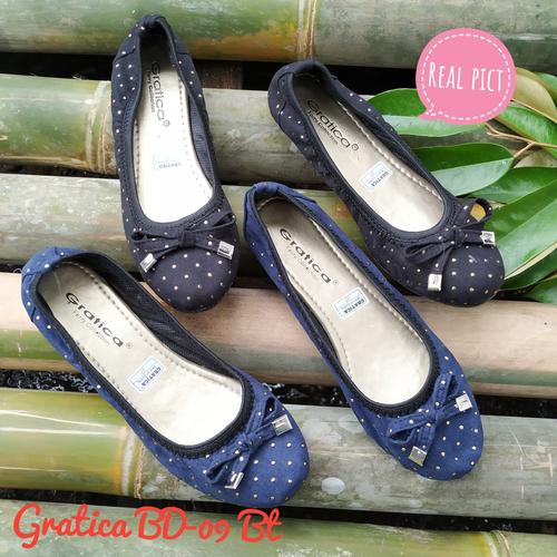 Foto Produk Sepatu wanita Flat shoes Gratica Bd-09 Bt sol full karet - Hitam, 40 dari Grosir Sepatu Gratica