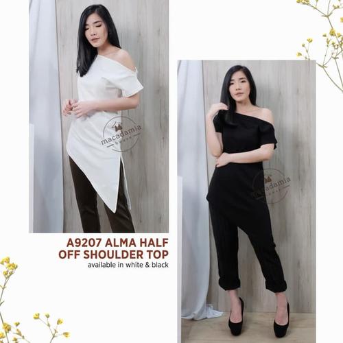 Jual A9207 ALMA HALF OFF SHOULDER TOP 
