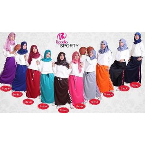 Foto Produk DISKONMURAH Rocella Sporty Rok Celana Olahraga Senam S TERBARU dari Desi Elawati