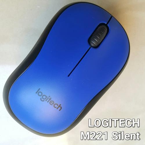 Foto Produk SILENT MOUSE wireless Logitech M221 HITAM MERAH BIRU - BLACK RED BLUE dari trinityshop88