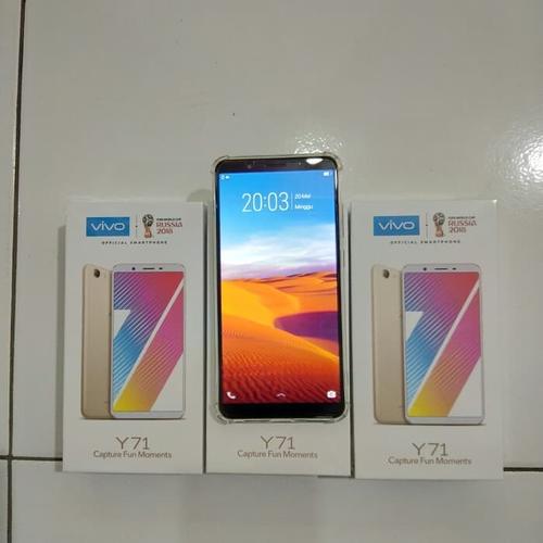 Foto Produk PROMO HP VIVO Y71 (Y 71 RAM 2GB INTERNAL 16GB 2/16) BLACK & GOLD dari kikin ds v
