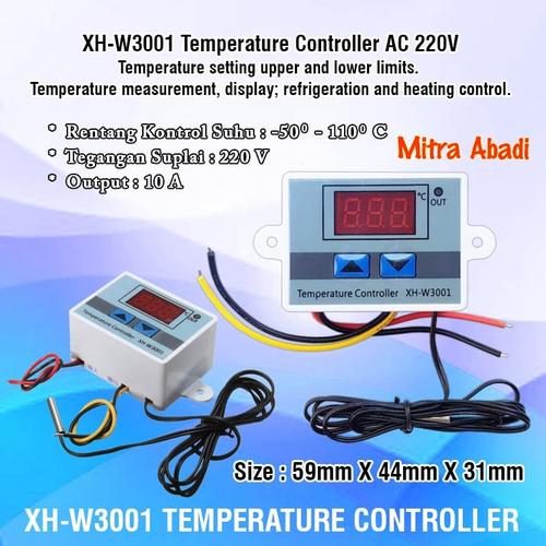 Foto Produk XH-W3001 Digital Temperature Controller AC 220V dari Toko Mitra Abadi