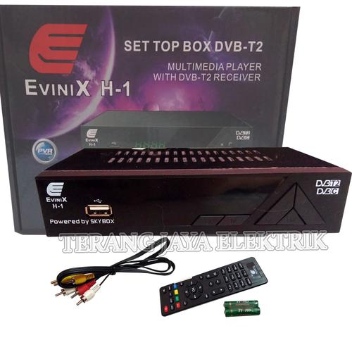 Jual Stb Set Top Box Tv Digital Evinix H 1 Dvb T2 Terbaru Dari Skybox Kab Tangerang Tk Terang Jaya Elektrik Tokopedia