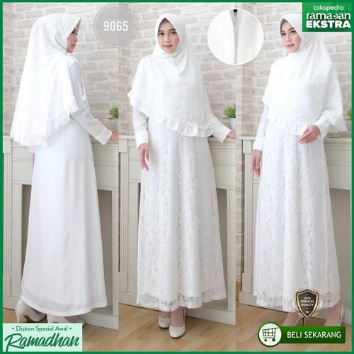 Jual Baju Gamis Putih Muslimah Blouse Gamis Wanita Syari Baju Kekinian M Kota Tangerang Selatan Alfa Shop Accessories Tokopedia