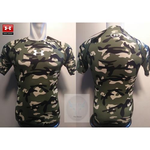 Foto Produk Tshirt UnderArmour Green Army American Army Doreng Tentara Body Fit dari BeastSuplement&GymCloth