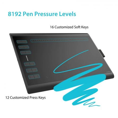 Huion H1060 Nib Huion H1060P 10x6.25 Drawing Tablet With Battery-Free Pen - 8192 Pressure Levels, Tilt Support Huion Inspiroy Graphics Tablet
