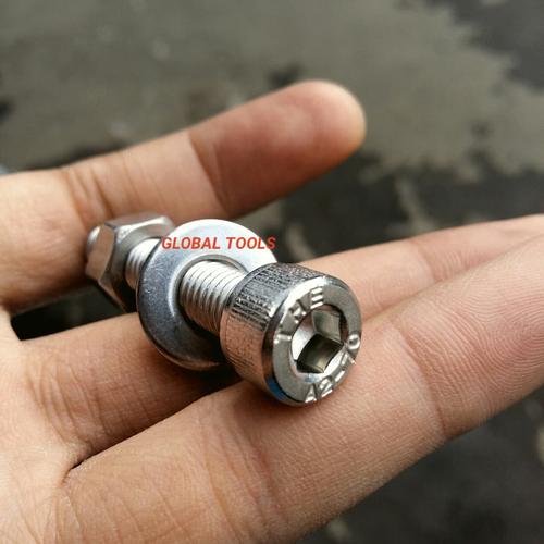 Foto Produk Baut L stainless m8 x 25 baut L ss 8x25 baut 12 baut L6 baut ss 304 dari Global Tools