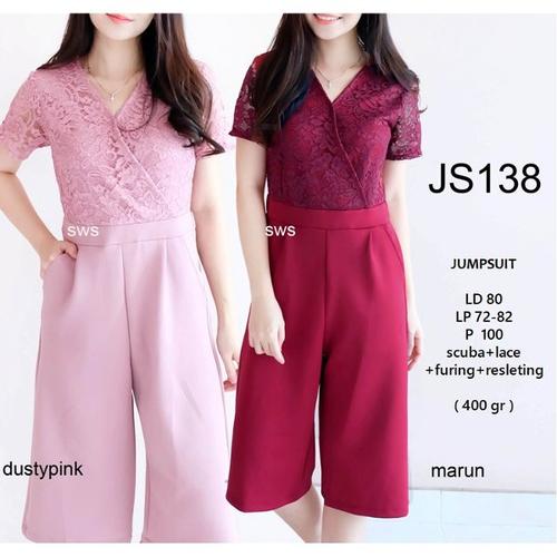 Jumpsuit Kulot Wanita Jump Jamp Suit 