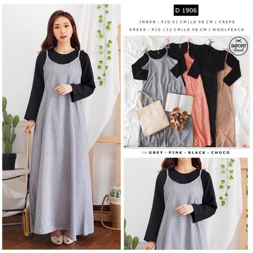 Jual Crepe Dress - D1906 - Jakarta 