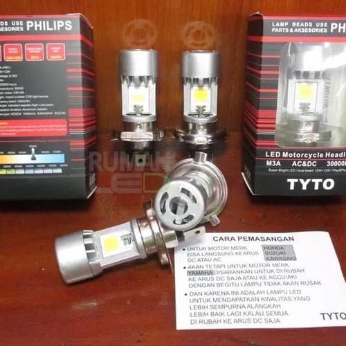 Gambar LED Motor/Mobil TYTO M3A H4 HS1 AC/DC HiLo 12 Watt dari Unique Corporation Kota Tasikmalaya Tokopedia