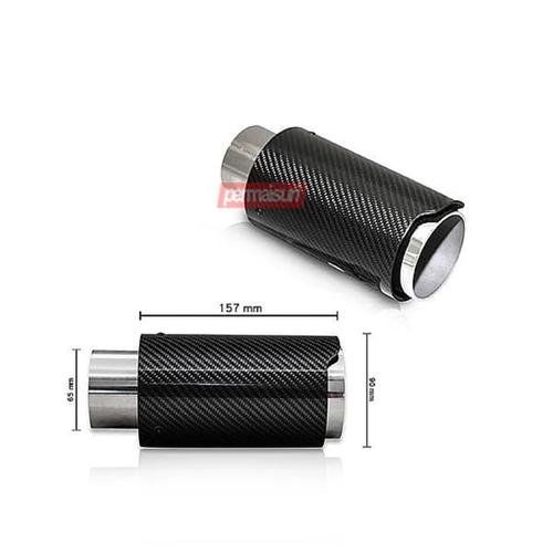 Foto Produk Permaisuri Tailpipe Carbon-X P90G│Buntut Knalpot Universal Bulat dari PERMAISURI