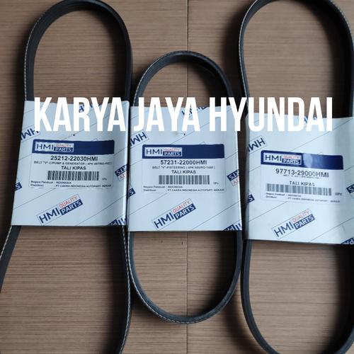 Foto Produk Fan belt set van tali kipas Hyundai Accent Avega asli Fanbelt dari KARYA JAYA HYUNDAI