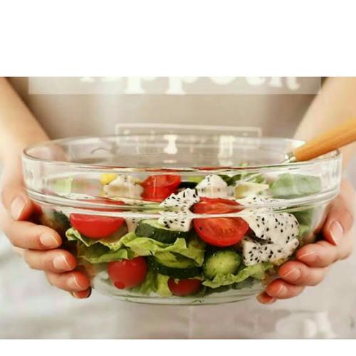 Foto Produk Mangkok Salad/Mangkok Adonan/Mangkok Kaca/Fruit Bowl/Glass Bowl/Bowl dari Gelas 5 Saudara