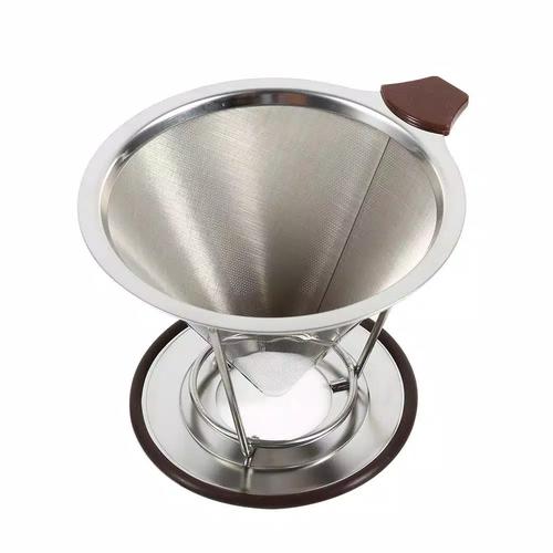 Foto Produk V60 Dripper Stainless Steel Size 02 Ukuran Besar stand removable dari WATERGROUND COFFEE