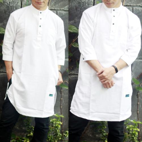 Foto Produk koko gamis pria kurta balotelly pakistan - Putih dari makmur makmur