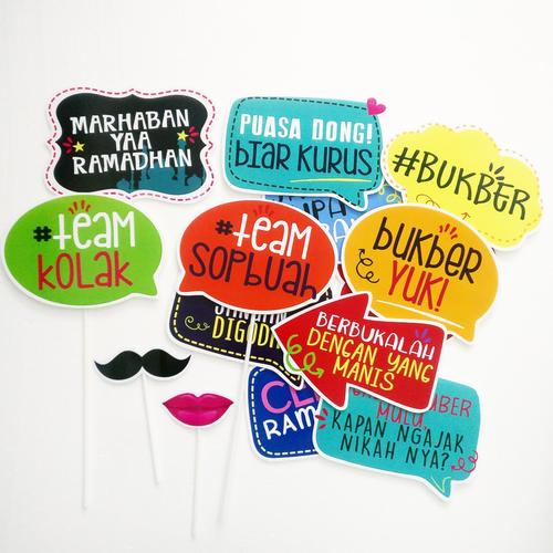 Jual BUKBER PhotoBooth DEKORASI LEBARAN RAMADHAN Aksesoris Foto Photo