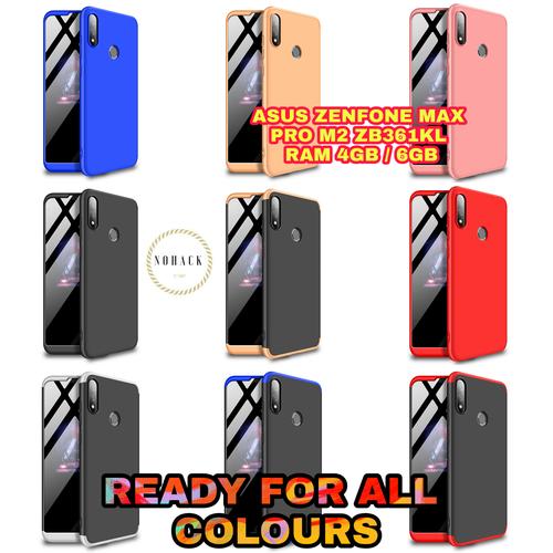 Foto Produk Case ASUS ZENFONE MAX PRO M2 GKK 360 3in1 ZB631KL FREE TEMPERED GLASS - FULL BLACK dari Caseayangan ID
