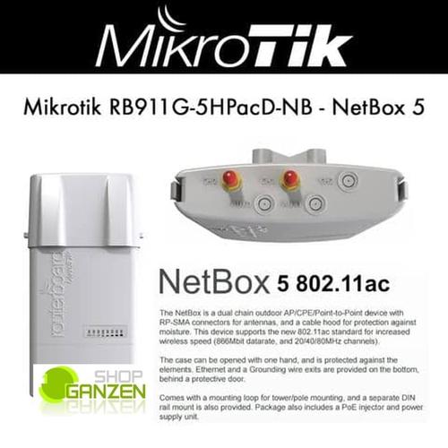 Jual Mikrotik RB911G-5HPacD-NB / Netbox5 / Netbox 5 - Jakarta Pusat ...