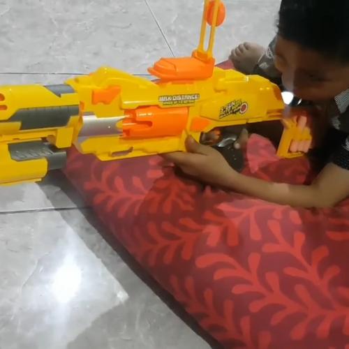 Foto Produk Nerf asli murah semi auto 7006 sniper pistol tembakan peluru busa soft dari aneka barang murah 2