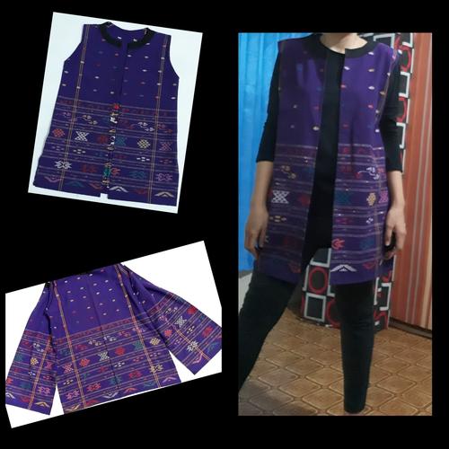 Gambar Outwear/vest/Rompi ulos Batak asli dari Holong777 Jakarta Utara Tokopedia