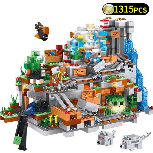 Gambar Minecraft Mountain Castle Action Figures Legoings Building Blocks Toys dari mainan anak12 undefined Tokopedia