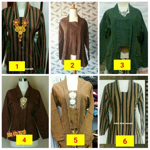 Foto Produk baju kebaya baju adat jawa kebaya wanita lurik batik dari request shop