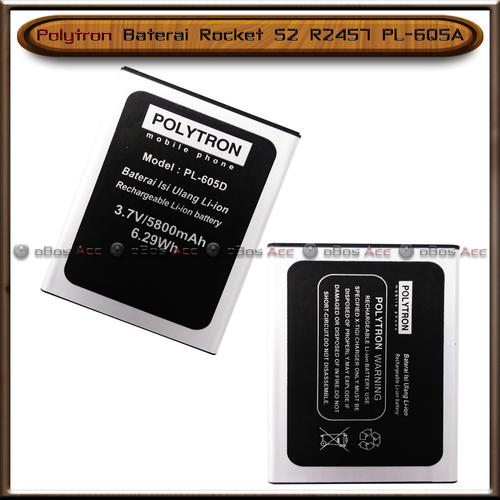 Jual Baterai Polytron Rocket S2 R2457 Pl 6q5a Pl6q5a Double Power Batre Hp Kab Tangerang Obos Acc Tokopedia