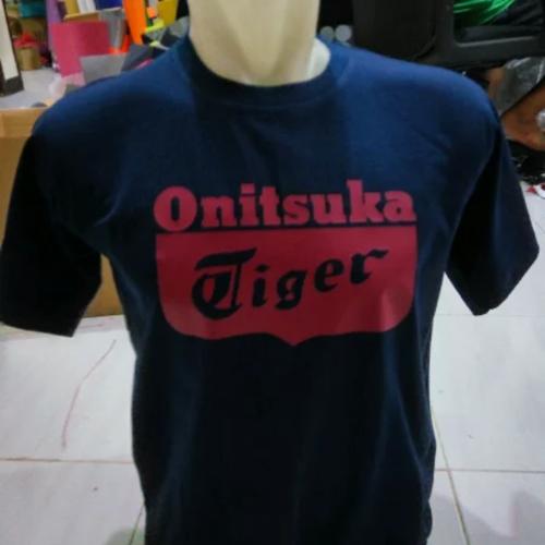 Jual t shirt kaos onitsuka tiger navy 